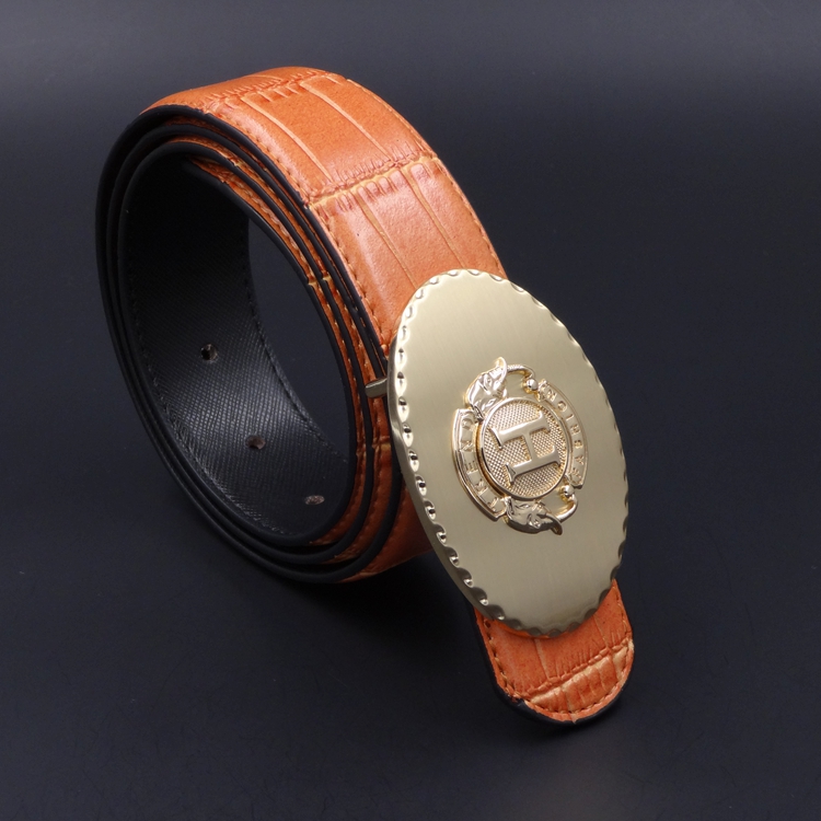 New Wire Drawing Letters Men's Belts Men And Women Universal Real Leather Cow Leather Belt Bamboo Knots Oval Buttoned Pants Strap