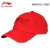 Mũ thể thao Li Ning mũ bóng chày nam mẫu nữ đích thực ngoài trời mũ đỏ đen Trung Quốc Mũ Li Ning - Bóng chày Bóng chày