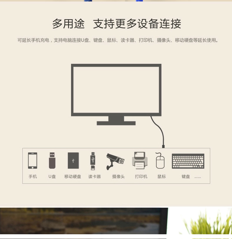 USB 2.0 nam cáp mở rộng nữ 1.5 / 3/5/10 m dây mở rộng dòng tín hiệu dữ liệu máy tính từ - USB Aaccessories quạt kẹp bàn