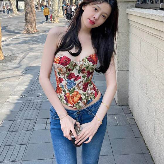 2221视频教程丹丹纸样服装1：1裁剪图纸打版DIY鱼骨抹胸上衣纸样