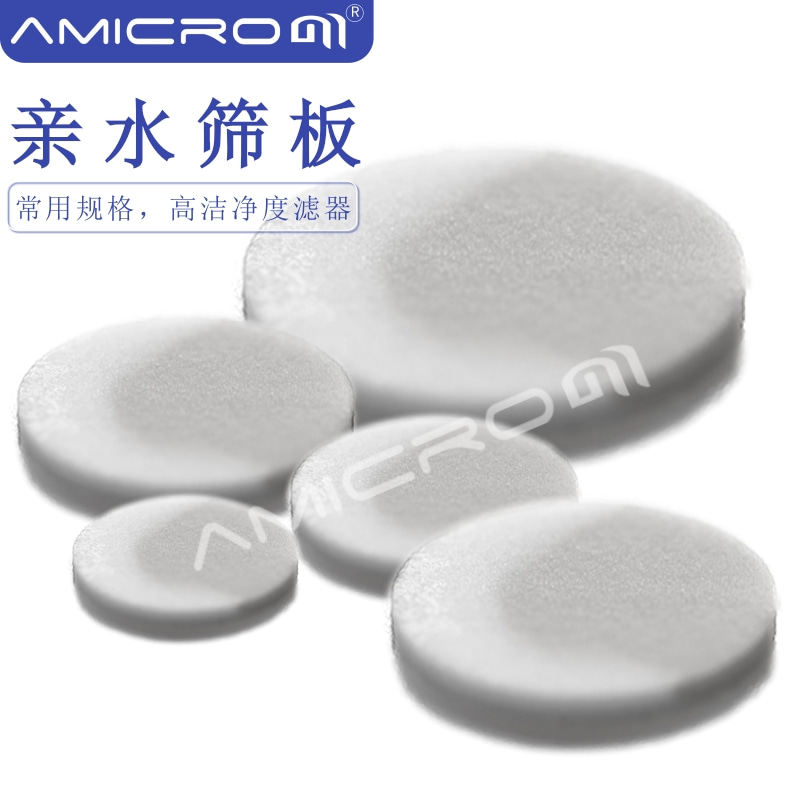 Amicrom亲水性筛板聚乙烯材质50um微米孔径过滤器 生物样品过滤板