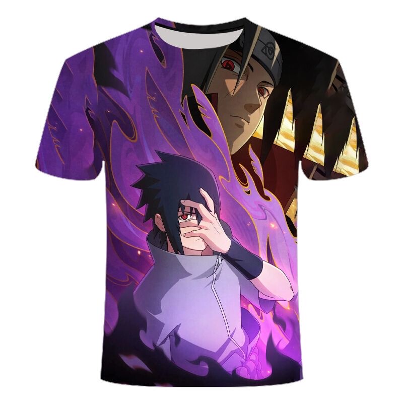 2025 Summer New Naruto Series Short-Sleeve Digital 3D Printed T-Shirt, Personalized Youth Versatile Top 2025 Summer New Naruto Series Short-Sleeve Digital 3D Printed T-Shirt, Personalized Youth Versatile Top