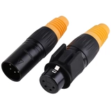 Jiasound Four -Core 头 Mother Head Pure Copper Gold, 4 -го балансировки XLR Kunong Public Plug Professional Cardon Connector