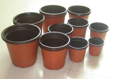 Garden flower POTS, plastic flower POTS, resin flower POTS, green plants and flowers, ground environmental protection flower POTS, two-color flower POTS