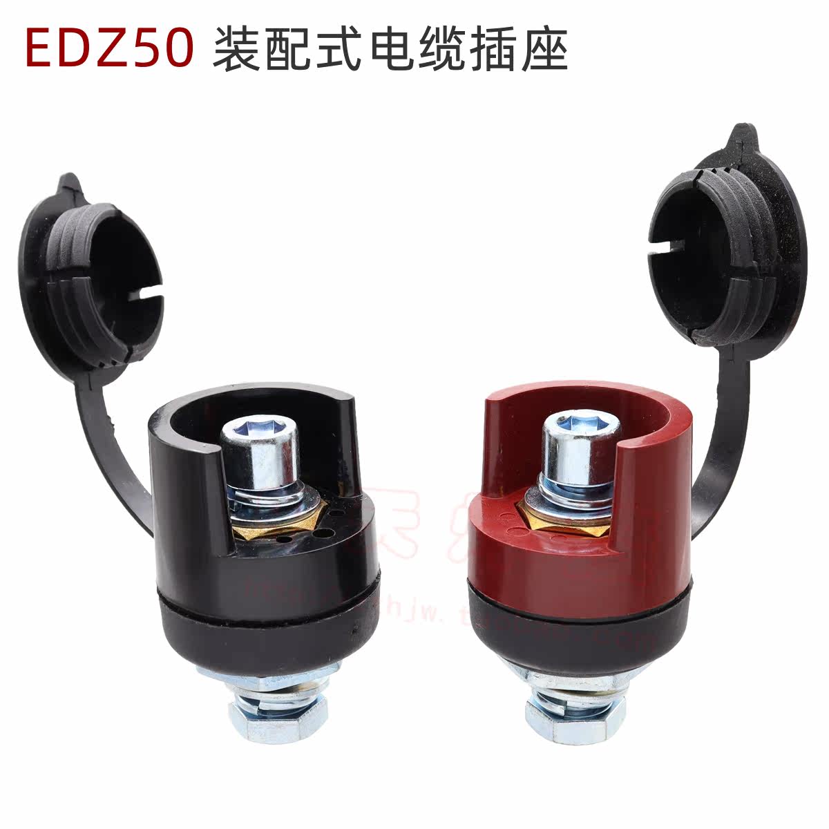 Welding machine accessories EDZ50 black assembly connection type quick joint NBC welder socket black red