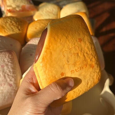 木吉 Слайм, игрушка, сквиш, хлеб, антистресс