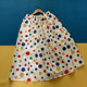 Long skirt A-line skirt sweet rainbow polka dot skirt