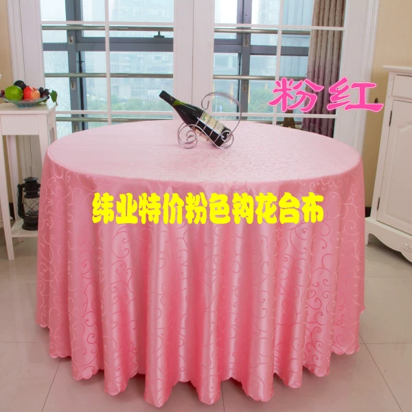 khăn trải bàn khăn trải bàn khách sạn khách sạn vàng jacquard đỏ nhà hàng vải bàn tròn bàn vuông khăn trải bàn vải chuỗi rửa liên kết hàng rào - Khăn trải bàn khăn trải bàn đỏ