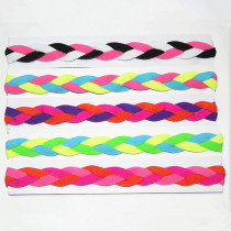 Hairband three-color braided sports running horse racing mens and womens sweat-guided headband yoga hairband antiperspirant belt hairband