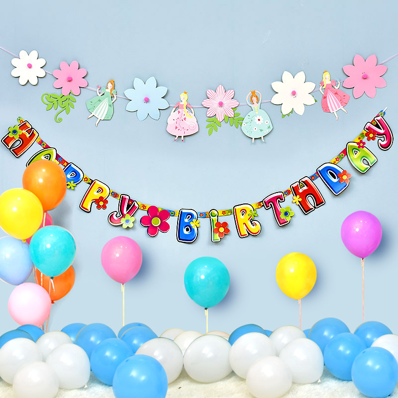 Birthday Banner Happy Birthday Letters Baby's first birthday decorating items for children's party