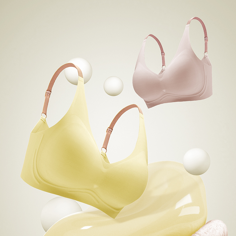 No Marks Latex Underwear Female Jelly Adhesive Strips Small Breasts Gathered to receive Associate Milk Anti Drooping without Steel Ring Thin bra