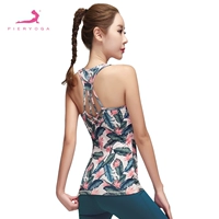 Quần áo thể dục của phụ nữ triều yoga áo mùa hè với ngực pad yoga vest cơ thể chặt chẽ thể thao chuyên nghiệp sexy Hàn Quốc thảm tập yoga giá rẻ