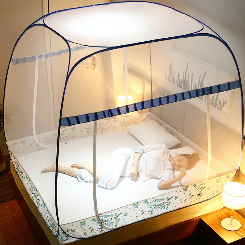 New free installation mosquito nets Mongolia Pack 1 8m bed double home 1 5 m 2 0m encrypted thickened three doors 1 2