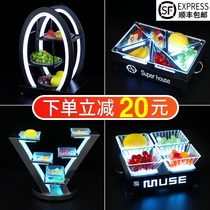 Fruit plate ktv special bar snack plate led fruit plate plate plate clearing bar snack plate luminous fruit plate rack