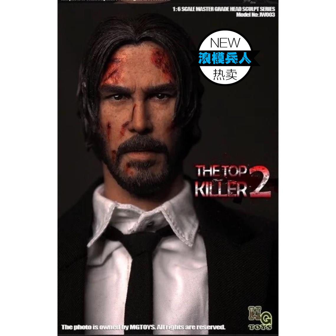 Soldier 1 6 Head Sculpture Killer God 2 Quick Hunt Keanu Reeves Male Head Sculpture
