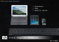 Digital model three-piece set 1 6 soldiers notebook tablet mobile phone spot