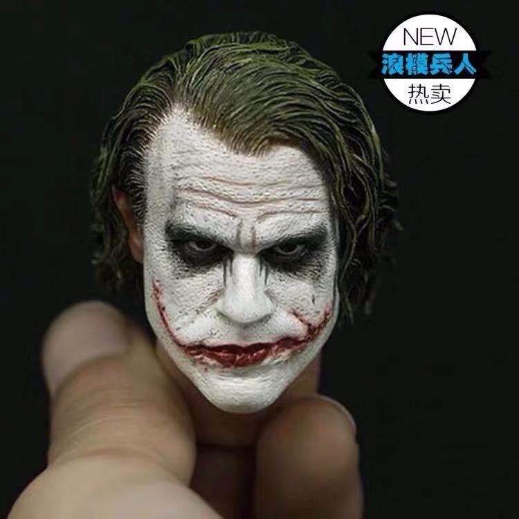 Soldier 1: 6 Soldier head sculpture reduced version of Batman prequel joker Heath Ledger Joker (batch)