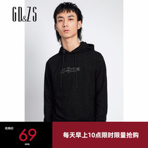 GDZS counter new versatile slim long-sleeved sweater mens fashion ins hip-hop loose hooded port wind