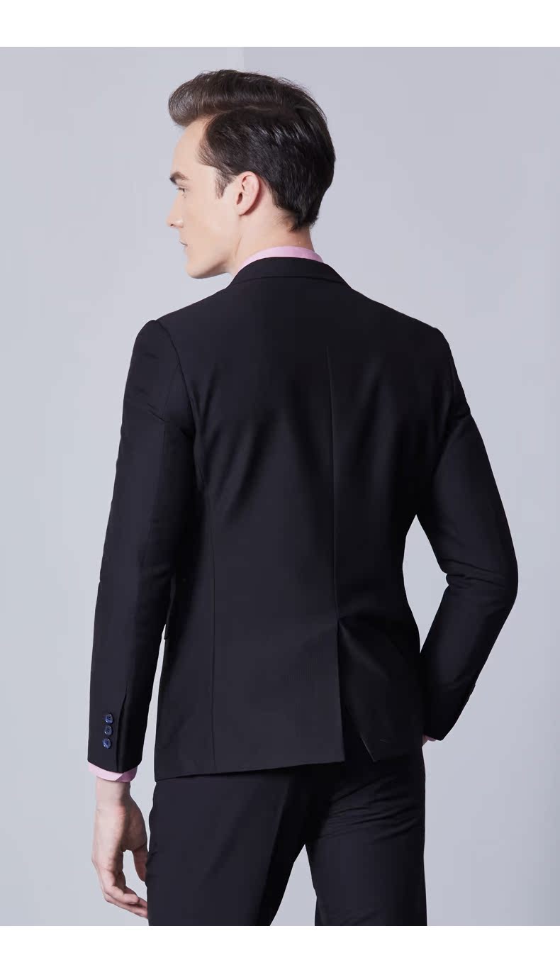 GD & ZS / Gedu · Zuozhi nam màu đen chuyên nghiệp phù hợp với bộ đồ vest phù hợp với áo khoác mỏng phù hợp với áo khoác - Suit phù hợp quần nam