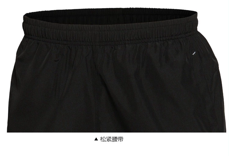 Quần short thể thao nam Li Ning quần short thể thao mùa hè 2019 quần nam chạy quần thấm mồ hôi AKSL077 - Quần thể thao