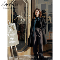 Lacquered with a cut of a small number of subgush pants children dark grey tightness high waist thickened Thickened Straight Barrel Casual Pants 2036