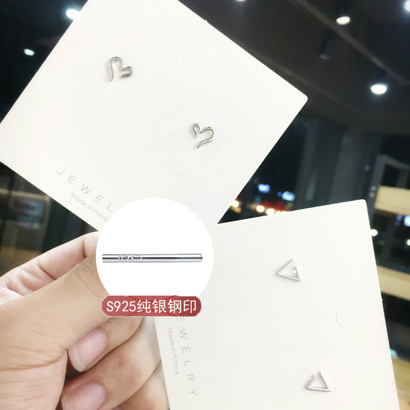 Sleeping without picking up the earshot female pure silver 2020 pop-in-ear temperament personality small minimalist anti-allergy earrings