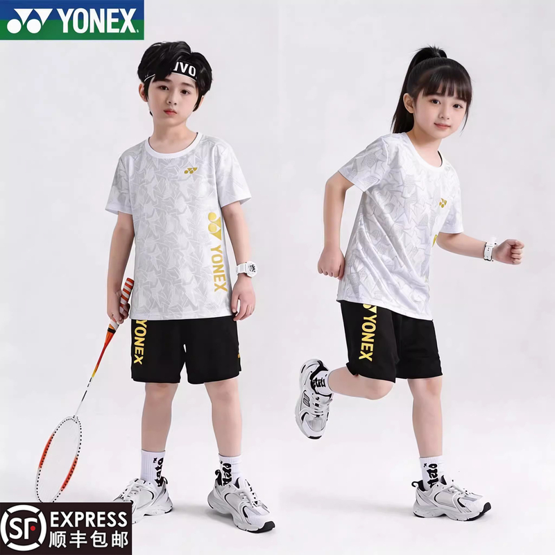 Yonex/Yonex Badminton Clothing Kidsren's Table Tennis Jersey Competition Sports Tennis Clothing Training Quick-Drying Team Uniform