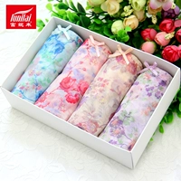 4 Quần lót nữ Fu Nilai được in đầy đủ lưới nhanh khô thoáng khí gợi cảm liền mạch ren giữa quần lót boxer quần xì con voi