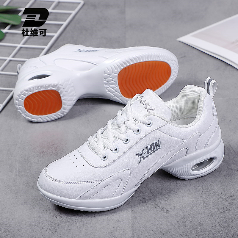 Du Weike square dance shoes women's soft-soled dance shoes sailor jazz dance shoes leather modern dance sneakers autumn and winter