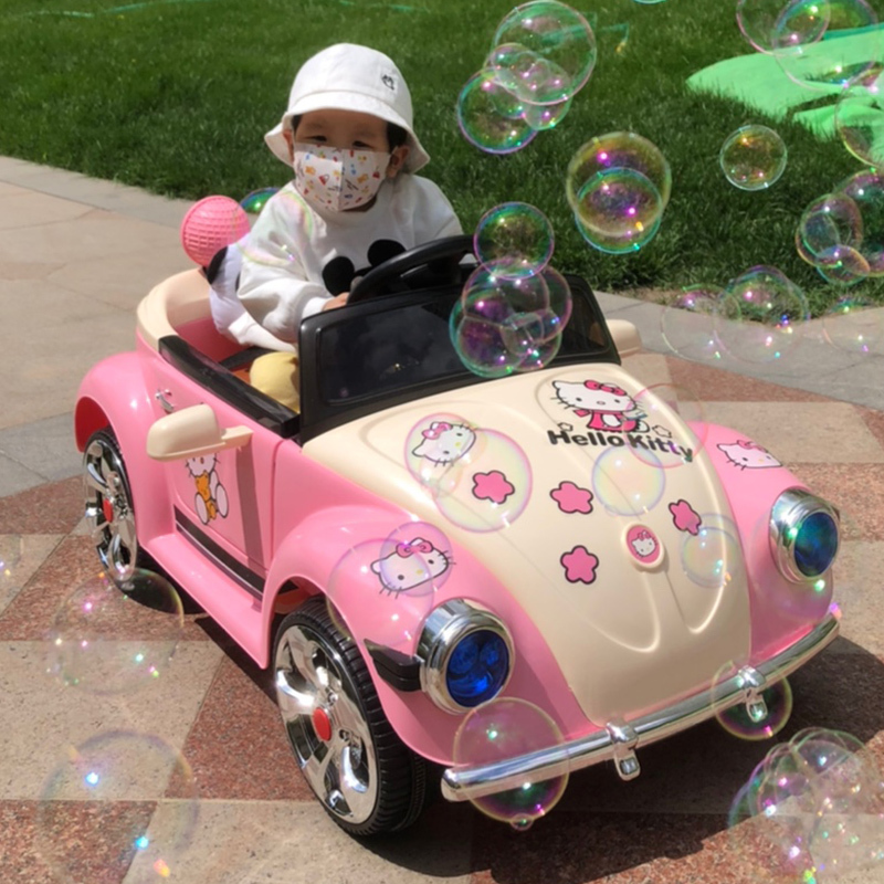 Super Cute Pink Princess Car, Children's Remote Control Electric Car, Four-Wheel Toy Car for Girls, Birthday Gift
