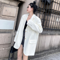 Korean Version White Suit Jacket Woman Superior Blouse 2022 Early Spring Fall New small crowd loose casual Western suit