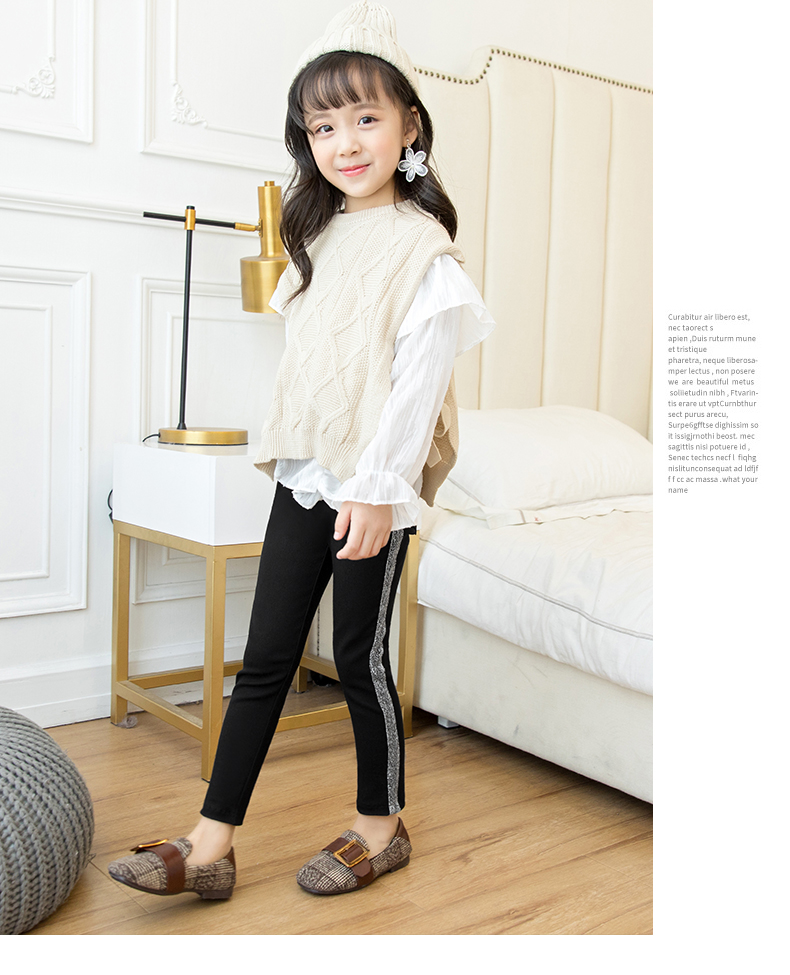 Quần legging bé gái 2018 mới ngoại khí cộng với nhung dày cho bé mùa thu đông mặc quần cotton ấm áp quan dui cho be