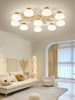 Nvc Lighting Cream Style Full Spectrum Eye Protection Restaurant Ceiling Lamp Chandelier Bar Bedroom Study Room Natural Wood Style Lighting Fixtures