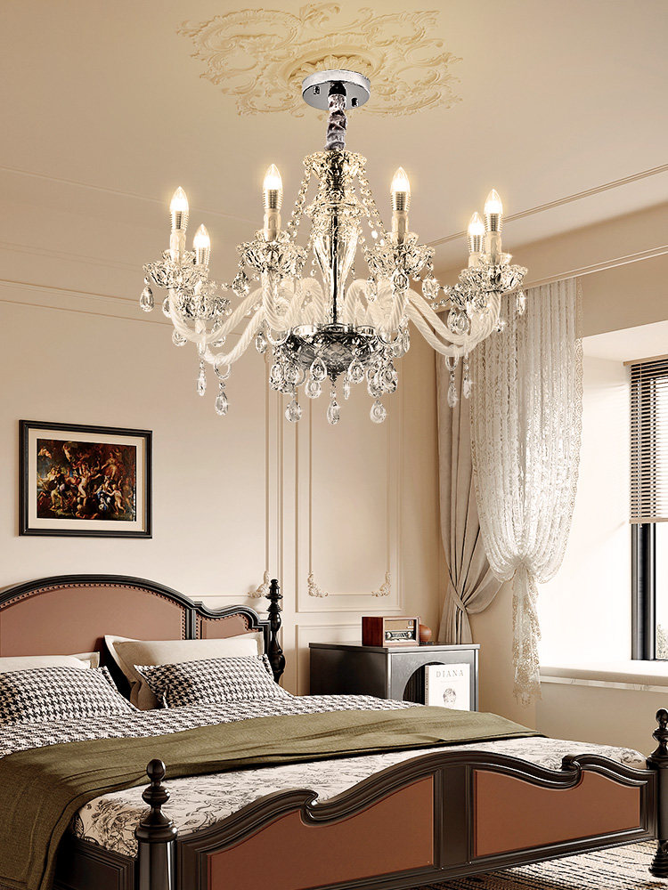 Nvc Lighting Living Room Chandelier European Candlelight Main Light 2026 New Luxury Chrome Dining Room Light Zhongshan Lighting Fixtures