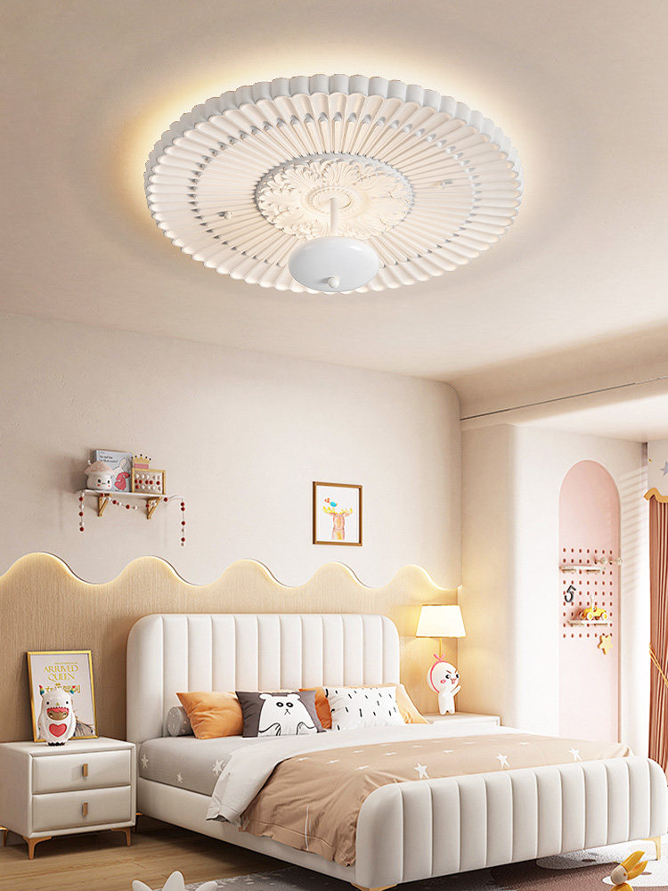 Nvc Lighting French Medieval Pu Lamp Plate Cream Creative Bedroom Ceiling Lamp Senior Designer Art Lamp