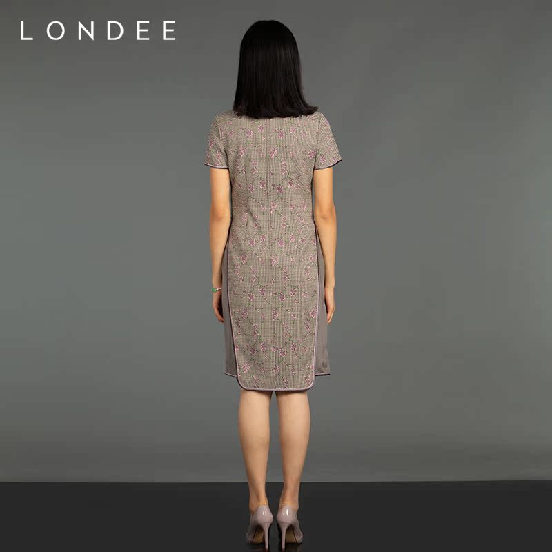 Londee/龙笛 Mulberry silk elegant handmade manual handicon, cheongsam 8T21168 Londee/龙笛 Mulberry silk elegant handmade manual handicon, cheongsam 8T21168