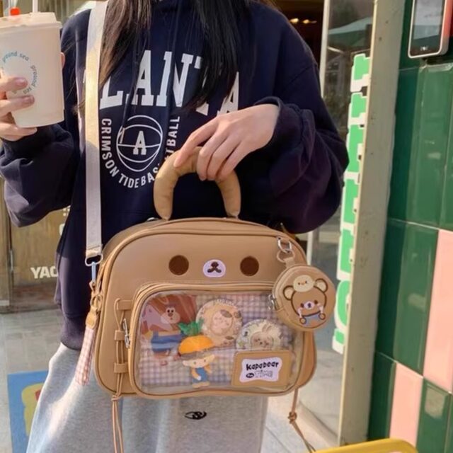 Cute cartoon small fresh hand-held crossbody bag