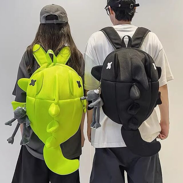 Internet celebrity shark school bag fashion trend backpack