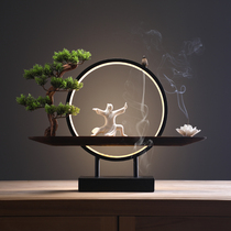Creative back-flow incense burner decoration agarwood sandalwood stove Welcome pine decoration Living room study office desktop decoration