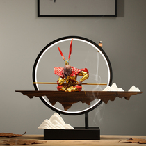 Sun Wukong reverse flow incense burner decoration creative ceramic Liuyun waterfall agarwood sandalwood stove Indoor night light decoration