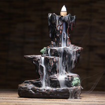High mountains and rivers creative backflow incense burner sandalwood agarwood aromatherapy stove Tea ceremony Living room living room antique decoration gifts
