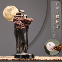 Reverse flow incense burner ornaments sandalwood household high mountains and rivers indoor for Buddha tea ceremony creative large incense agarwood stove