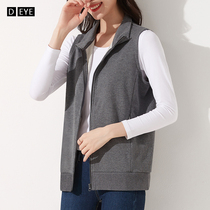 Stand-neck vest women 2021 new cotton sports leisure loose vest thin cardigan horse jacket jacket