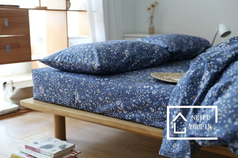 Chăn bông đơn mảnh phong cách Nhật Bản cotton vườn hoa chăn đôi 200 * 230 - Quilt Covers chăn ga gối đệm màu hồng
