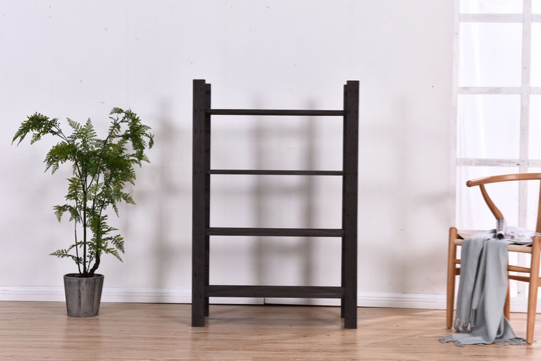 Đốt paulownia kệ sáng tạo kệ hoa giá kệ trưng bày giá giày nhà bếp lưu trữ giá rắn khung gỗ giá trà - Kệ kệ giày gỗ