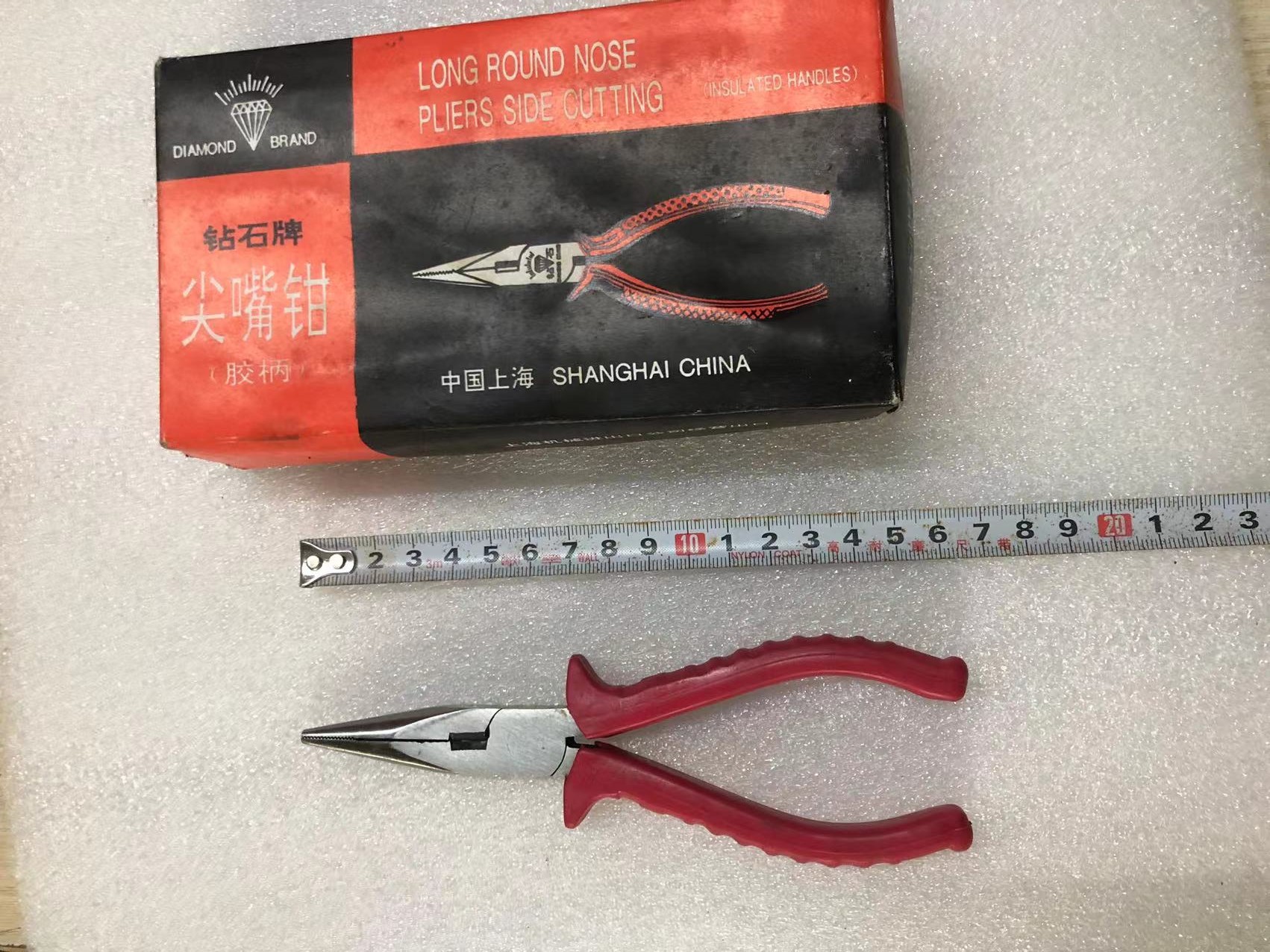 Upper Seafood Old Stock Diamond Card 160MM Sharp Mouth Pliers