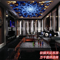 Sky Universe Starry Star KTV Hotel Living Room HD 3DUV Soft Film Advertising Light Box Ceiling Decoration Material