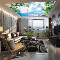 Chinese style living room dining hall porch ceiling HD UV soft film ceiling advertising light box decoration materials