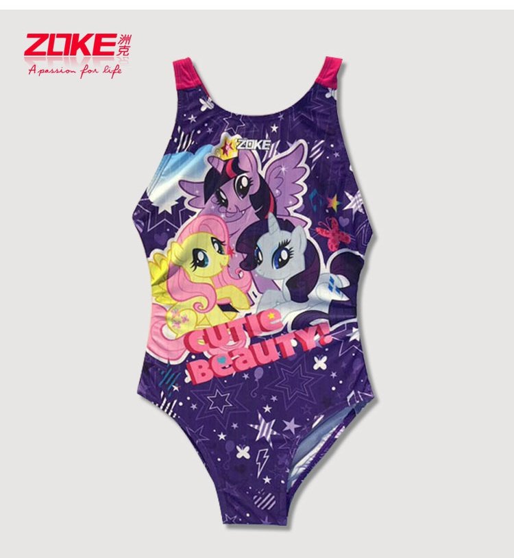 Zoke zhouke trẻ em mới Xiêm tam cô gái đồ bơi chuyên nghiệp trò chơi đào tạo hoạt hình dễ thương - Bộ đồ bơi của Kid quần bơi bé trai