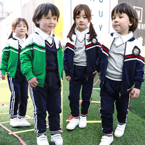 British style primary and secondary school uniforms childrens baseball uniforms spring and autumn three-piece sports class uniforms kindergarten uniforms